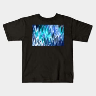 Teal waves Kids T-Shirt